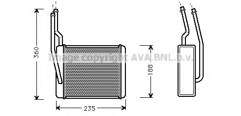 Schimbator caldura, incalzire habitaclu FD6272 PRASCO - Radiator racire apa/ ulei Schimbator caldura, incalzire habitaclu FD6272 PRASCO - Radiator racire apa/ ulei