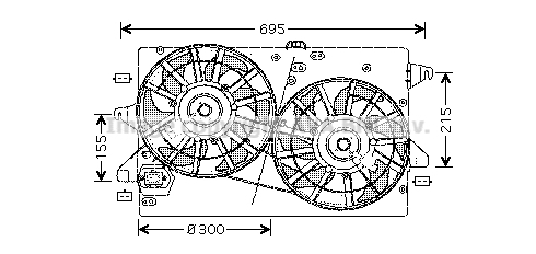 Ventilator, radiator FD7502 PRASCO - Gmv (electroventilator ) Ventilator, radiator FD7502 PRASCO - Gmv (electroventilator )