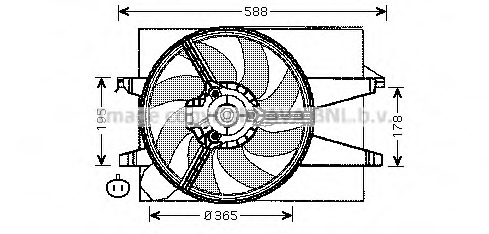 Ventilator, radiator FD7541 PRASCO - Gmv (electroventilator ) Ventilator, radiator FD7541 PRASCO - Gmv (electroventilator )