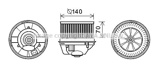 Electromotor, ventilatie interioara FD8496 PRASCO - Motor ventilator/piese Electromotor, ventilatie interioara FD8496 PRASCO - Motor ventilator/piese