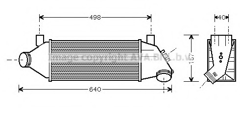 Intercooler, compresor FDA4315 PRASCO - Turbocompressor Intercooler, compresor FDA4315 PRASCO - Turbocompressor