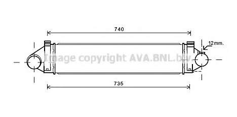 Intercooler, compresor FDA4481 PRASCO - Turbocompressor Intercooler, compresor FDA4481 PRASCO - Turbocompressor