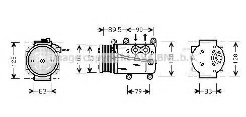 Compresor, climatizare FDAK082 PRASCO - Compresor/piese Compresor, climatizare FDAK082 PRASCO - Compresor/piese