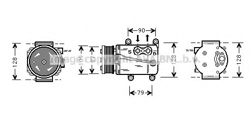 Compresor, climatizare FDAK105 PRASCO - Compresor/piese Compresor, climatizare FDAK105 PRASCO - Compresor/piese