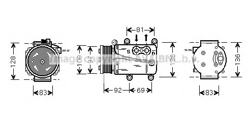Compresor, climatizare FDAK171 PRASCO - Compresor/piese Compresor, climatizare FDAK171 PRASCO - Compresor/piese