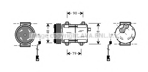 Compresor, climatizare FDAK277 PRASCO - Compresor/piese Compresor, climatizare FDAK277 PRASCO - Compresor/piese