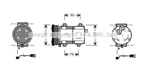 Compresor, climatizare FDAK284 PRASCO - Compresor/piese Compresor, climatizare FDAK284 PRASCO - Compresor/piese