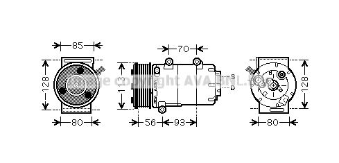Compresor, climatizare FDAK416 PRASCO - Compresor/piese Compresor, climatizare FDAK416 PRASCO - Compresor/piese