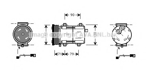 Compresor, climatizare FDK284 PRASCO - Compresor/piese Compresor, climatizare FDK284 PRASCO - Compresor/piese