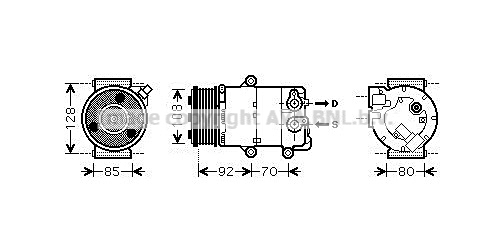 Compresor, climatizare FDK415 PRASCO - Compresor/piese Compresor, climatizare FDK415 PRASCO - Compresor/piese