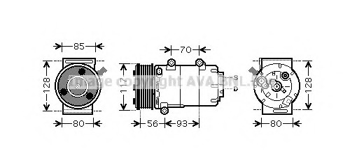 Compresor, climatizare FDK416 PRASCO - Compresor/piese Compresor, climatizare FDK416 PRASCO - Compresor/piese