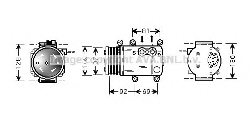 Compresor, climatizare FDK419 PRASCO - Compresor/piese Compresor, climatizare FDK419 PRASCO - Compresor/piese