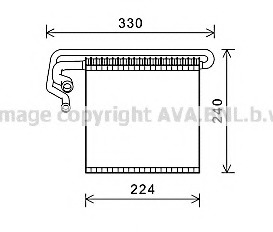 evaporator,aer conditionat FDV458 PRASCO - Vaporizator evaporator,aer conditionat FDV458 PRASCO - Vaporizator
