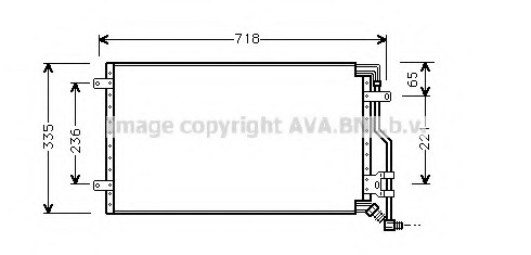 Condensator, climatizare FT5175 PRASCO - Radiator clima Condensator, climatizare FT5175 PRASCO - Radiator clima