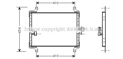 Condensator, climatizare FT5206 PRASCO - Radiator clima Condensator, climatizare FT5206 PRASCO - Radiator clima