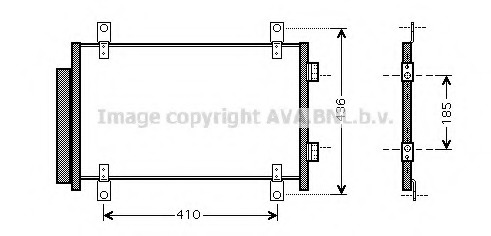 Condensator, climatizare FT5351 PRASCO - Radiator clima Condensator, climatizare FT5351 PRASCO - Radiator clima