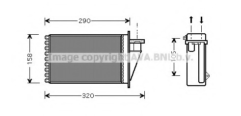 Schimbator caldura, incalzire habitaclu FT6266 PRASCO - Schimbator caldura Schimbator caldura, incalzire habitaclu FT6266 PRASCO - Schimbator caldura