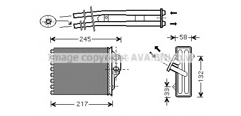 Schimbator caldura, incalzire habitaclu FT6350 PRASCO - Schimbator caldura Schimbator caldura, incalzire habitaclu FT6350 PRASCO - Schimbator caldura