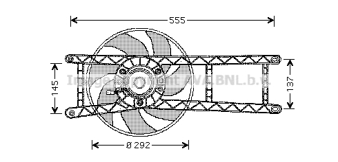 Ventilator, radiator FT7525 PRASCO - Ventilator radiator Ventilator, radiator FT7525 PRASCO - Ventilator radiator