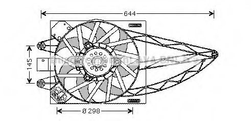 Ventilator, radiator FT7528 PRASCO - Ventilator radiator Ventilator, radiator FT7528 PRASCO - Ventilator radiator