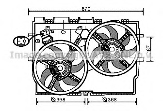 Ventilator, radiator FT7585 PRASCO - Gmv (electroventilator )