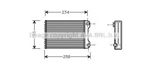 Schimbator caldura, incalzire habitaclu FTA6242 PRASCO - Schimbator caldura Schimbator caldura, incalzire habitaclu FTA6242 PRASCO - Schimbator caldura