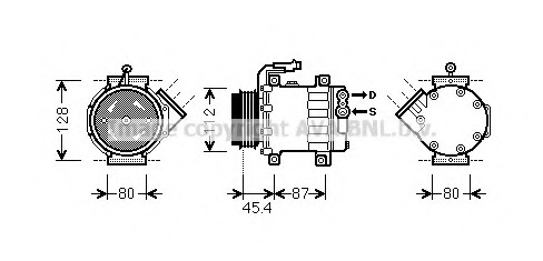 Compresor, climatizare FTK366 PRASCO - Compresor/piese Compresor, climatizare FTK366 PRASCO - Compresor/piese