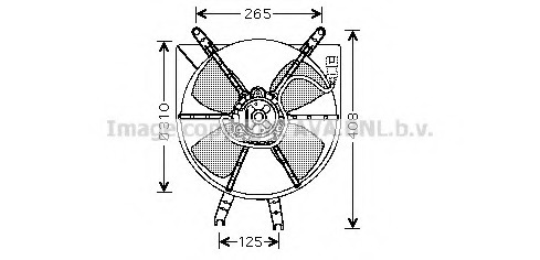 Ventilator, radiator HD7506 PRASCO - Ventilator radiator Ventilator, radiator HD7506 PRASCO - Ventilator radiator