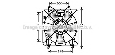 Ventilator, radiator HD7525 PRASCO - Gmv (electroventilator ) Ventilator, radiator HD7525 PRASCO - Gmv (electroventilator )