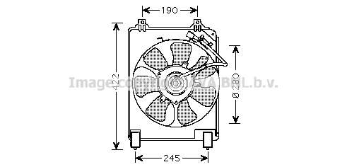 Ventilator, radiator HD7526 PRASCO - Gmv (electroventilator ) Ventilator, radiator HD7526 PRASCO - Gmv (electroventilator )