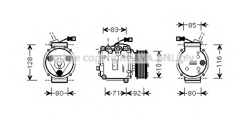 Compresor, climatizare HDAK169 PRASCO - Compresor/piese Compresor, climatizare HDAK169 PRASCO - Compresor/piese
