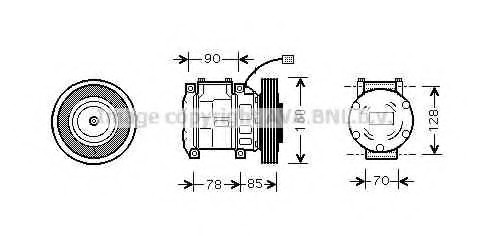 Compresor, climatizare HDK019 PRASCO - Compresor/piese Compresor, climatizare HDK019 PRASCO - Compresor/piese