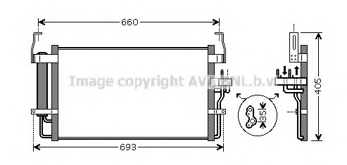Condensator, climatizare HY5092 PRASCO - Radiator clima Condensator, climatizare HY5092 PRASCO - Radiator clima