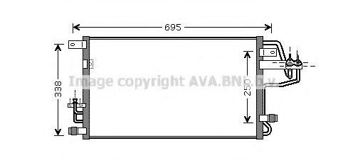 Condensator, climatizare HY5156 PRASCO - Radiator clima Condensator, climatizare HY5156 PRASCO - Radiator clima