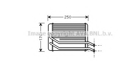 Schimbator caldura, incalzire habitaclu HY6118 PRASCO - Schimbator caldura Schimbator caldura, incalzire habitaclu HY6118 PRASCO - Schimbator caldura