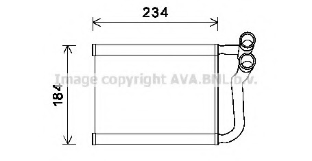 Schimbator caldura, incalzire habitaclu HY6253 PRASCO - Schimbator caldura Schimbator caldura, incalzire habitaclu HY6253 PRASCO - Schimbator caldura