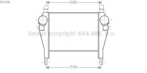 Intercooler, compresor IV4106 PRASCO - Turbocompressor Intercooler, compresor IV4106 PRASCO - Turbocompressor