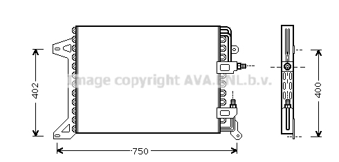 Condensator, climatizare IV5034 PRASCO - Radiator clima Condensator, climatizare IV5034 PRASCO - Radiator clima