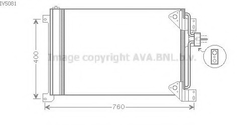 Condensator, climatizare IV5081 PRASCO - Radiator clima Condensator, climatizare IV5081 PRASCO - Radiator clima