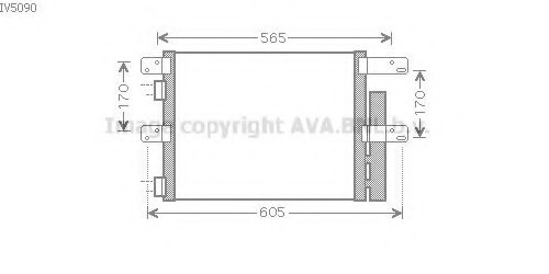 Condensator, climatizare IV5090 PRASCO - Radiator clima Condensator, climatizare IV5090 PRASCO - Radiator clima
