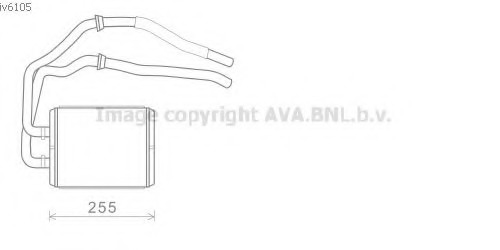 Schimbator caldura, incalzire habitaclu IV6105 PRASCO - Schimbator caldura