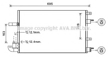 Condensator, climatizare JR5050 PRASCO - Radiator clima Condensator, climatizare JR5050 PRASCO - Radiator clima