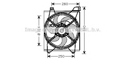 Ventilator, radiator KA7515 PRASCO - Gmv (electroventilator ) Ventilator, radiator KA7515 PRASCO - Gmv (electroventilator )