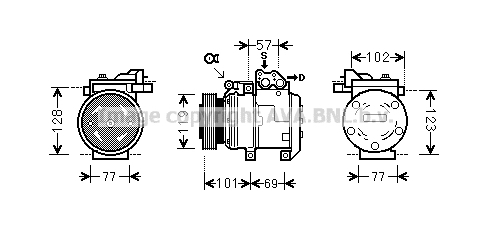 Compresor, climatizare KAK146 PRASCO - Compresor/piese Compresor, climatizare KAK146 PRASCO - Compresor/piese