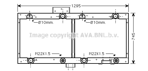 Radiator, racire motor ME2228 PRASCO - Radiator apa/piese Radiator, racire motor ME2228 PRASCO - Radiator apa/piese