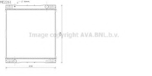 Radiator, racire motor ME2261 PRASCO - Radiator apa/piese Radiator, racire motor ME2261 PRASCO - Radiator apa/piese