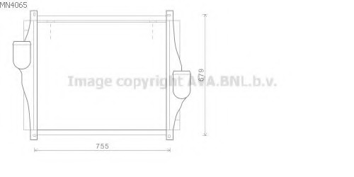 Intercooler, compresor MN4065 PRASCO - Turbocompressor Intercooler, compresor MN4065 PRASCO - Turbocompressor