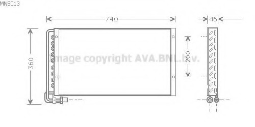 Condensator, climatizare MN5013 PRASCO - Radiator clima Condensator, climatizare MN5013 PRASCO - Radiator clima