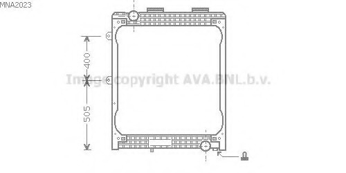 Radiator, racire motor MNA2023 PRASCO - Radiator apa/piese Radiator, racire motor MNA2023 PRASCO - Radiator apa/piese
