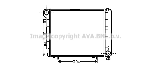 Radiator, racire motor MS2079 PRASCO - Radiator apa/piese